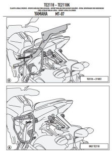Givi TE2118 Yamaha Mt-07 (14) Yan Kumaş Çanta Demiri