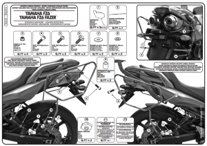 Givi TE351 Yamaha FZ6 S2 - FZ6 Fazer S2 Yan Kumaş Çanta Demiri