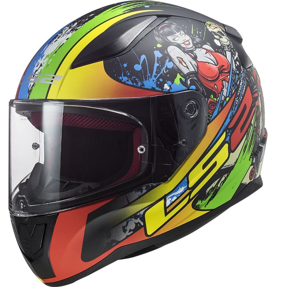 LS2 Rapid Fiesty Mat Siyah Kask