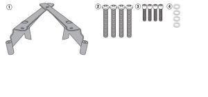 Kappa Kr1190 Honda Pcx 125 Arka Çanta Taşıyıcı