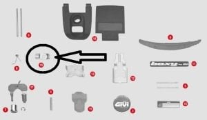 Givi Z243 Çanta İç Kilit Tutucu