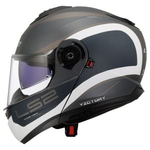 LS2 Strobe 2 Victory Mat Gri-Mavi-Kum Kask