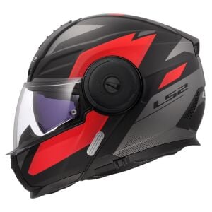 LS2 Scope 2 Kask Duria Mat Siyah Kırmızı