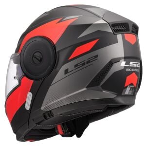 LS2 Scope 2 Kask Duria Mat Siyah Kırmızı