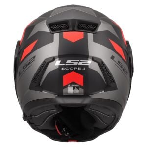 LS2 Scope 2 Kask Duria Mat Siyah Kırmızı