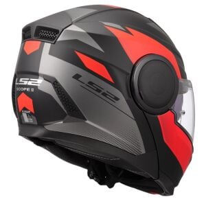 LS2 Scope 2 Kask Duria Mat Siyah Kırmızı