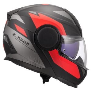 LS2 Scope 2 Kask Duria Mat Siyah Kırmızı