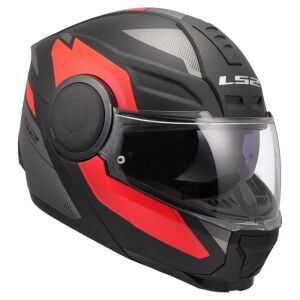 LS2 Scope 2 Kask Duria Mat Siyah Kırmızı