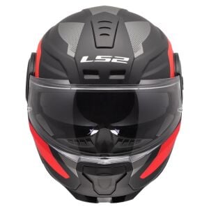 LS2 Scope 2 Kask Duria Mat Siyah Kırmızı