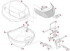 Givi Z310 Çanta Alt Tabla Kilit Saçı