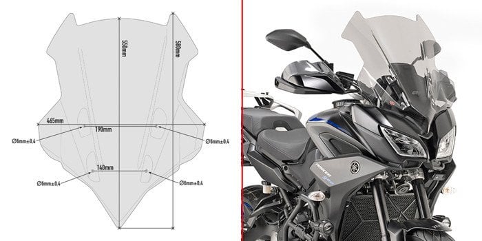 Givi D2139S Yamaha Tracer 900 Ön Cam