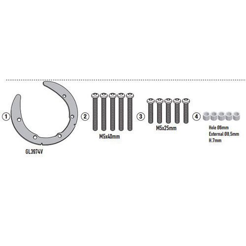 Givi Bf78 Ktm 890 Duke R Depoüstü Çanta Aparatı