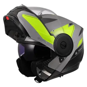 LS2 Scope 2 Çene Açılır Kask Duria Gri Neon Sarı