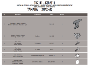 Givi TB2111 Yamaha X-Max 125-250-400 (13-14) Sissybar