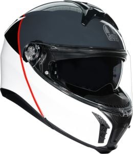 Agv TourModular Kask Balance Kırmızı Beyaz Gri