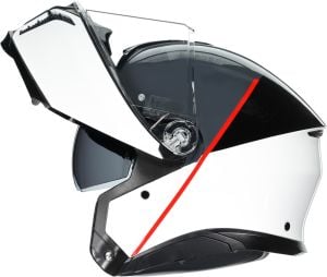 Agv TourModular Kask Balance Kırmızı Beyaz Gri