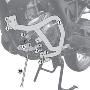 Kappa KN1151 Honda CRF1000L Africa Twin DCT Koruma Demiri