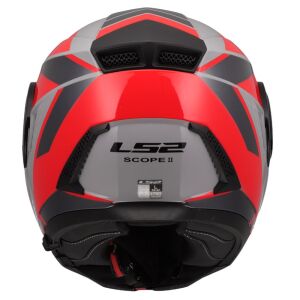 LS2 Scope 2 Oxyd Gri Kırmızı Kask