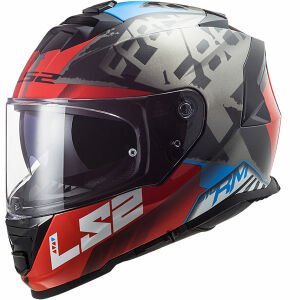 Ls2 Storm Sprinter Kask Siyah Kırmızı Titanium