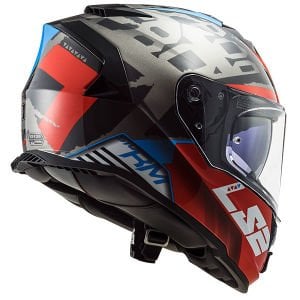 Ls2 Storm Sprinter Kask Siyah Kırmızı Titanium