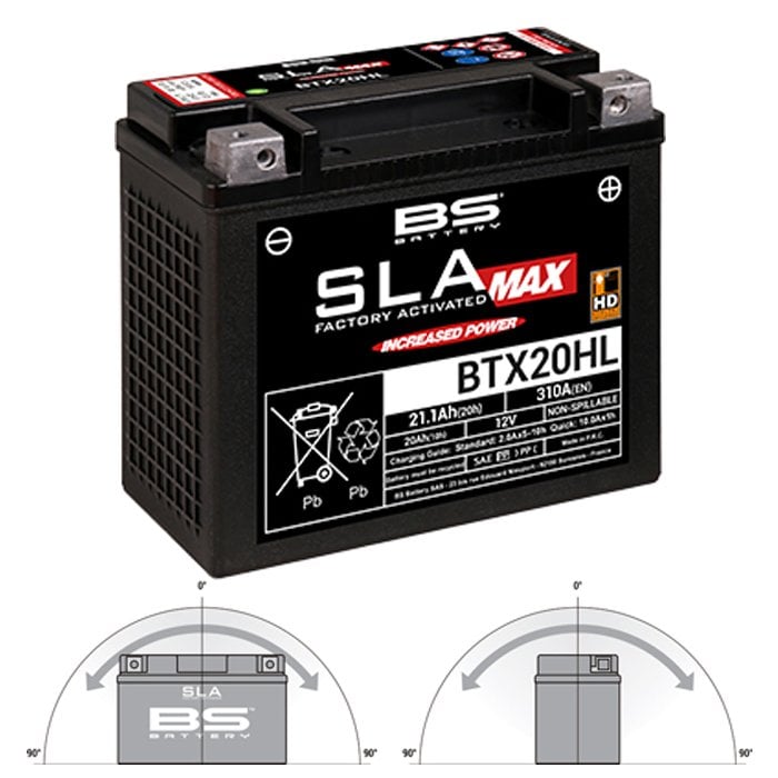 BS Battery BTX20HL SLA MAX Motosiklet Aküsü