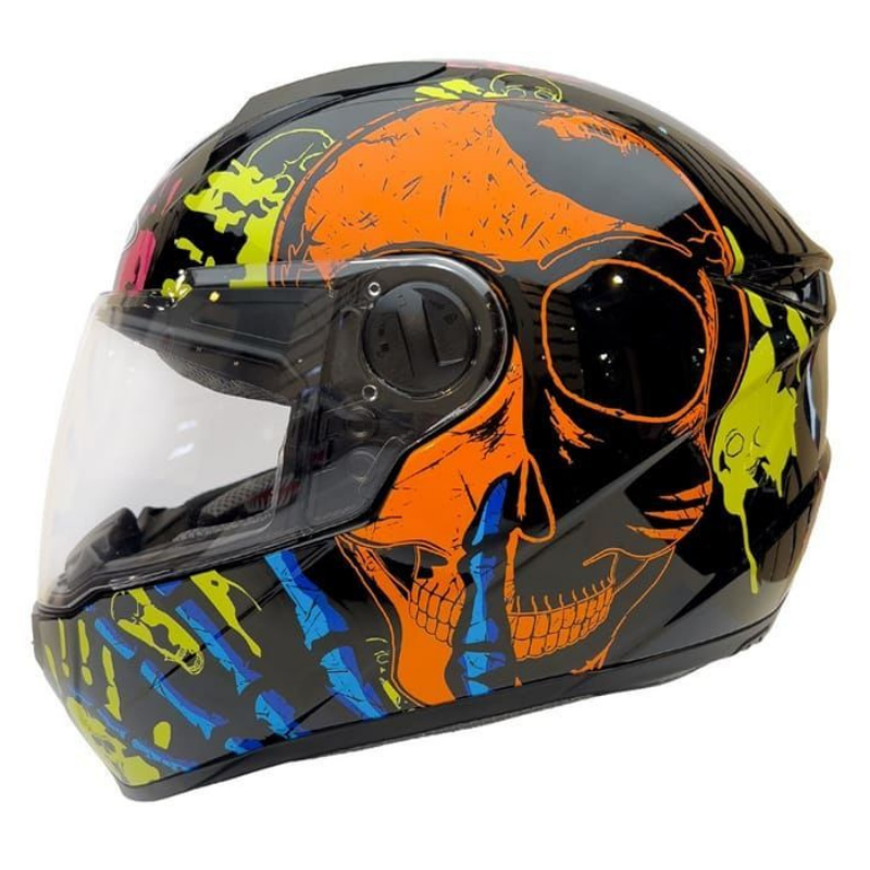 Zeus Kask ZS-811A Turuncu Siyah