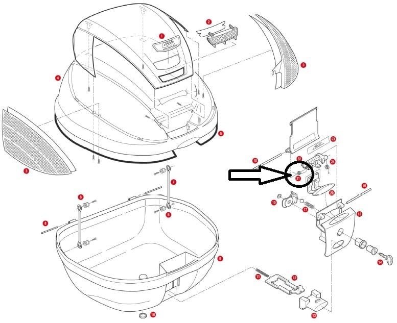 Givi Z632R Çanta Yayı