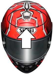 SHOEI X-Spirit 3 Marquez Tc-1 Tepe Havalandırması