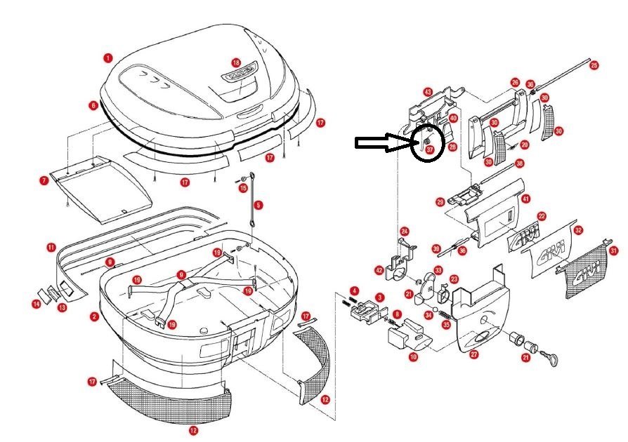 Givi Z634 Çanta Yayı