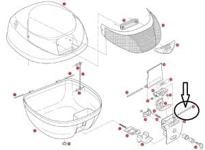 Givi Z637R Çanta Pimi 75mm