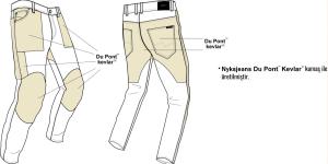 NYKS NY01 Slim Fit Korumalı Pantolon Siyah