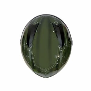 Zeus ZS-811A Kask Yeşil G30 AL38 Gümüş
