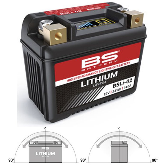 BS Battery BSLI-02 Lithium-Ion Motosiklet Aküsü