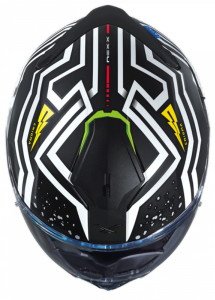 NEXX SX.100 Kask Enigma Mat Siyah Beyaz