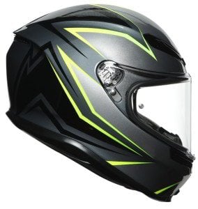 AGV K6 Kask Flash Grey Black Lime