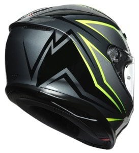 AGV K6 Kask Flash Grey Black Lime