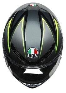 AGV K6 Kask Flash Grey Black Lime