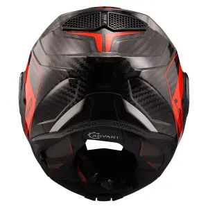 LS2 Advant X Karbon Future Kırmızı Çene Açılır Kask
