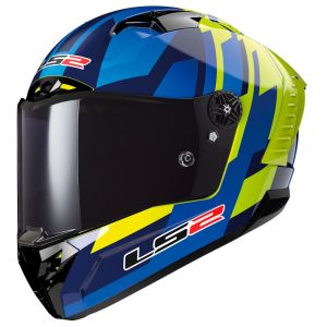 LS2 Thunder Carbon Gas Mavi-Neon Sarı Kask