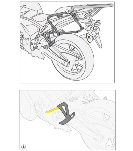 Givi PLX1119 Honda CB 500F - CBR 500R Yan Çanta Demiri