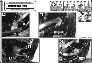 Givi TNH394 Suzuki Gsx 1400 (02-09) Koruma Demiri