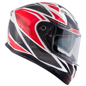 Givi Stoccarda Kask Follow Beyaz Siyah Kırmızı