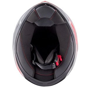 Givi Stoccarda Kask Follow Beyaz Siyah Kırmızı