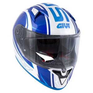 Givi Stoccarda Kask Blades Beyaz Mavi