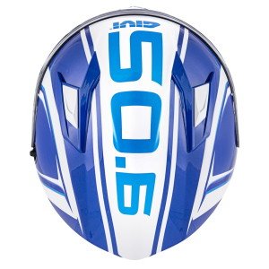 Givi Stoccarda Kask Blades Beyaz Mavi