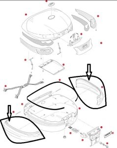 Givi Z693N902R Çanta Yan Çita Siyah (Tk) E55