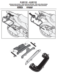 Givi PLXR1132 Honda Vfr 800 F (14) Yan Çanta Demiri