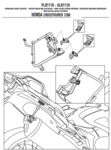Givi PLR1110 Honda Crosstourer 1200 Yan Çanta Demiri