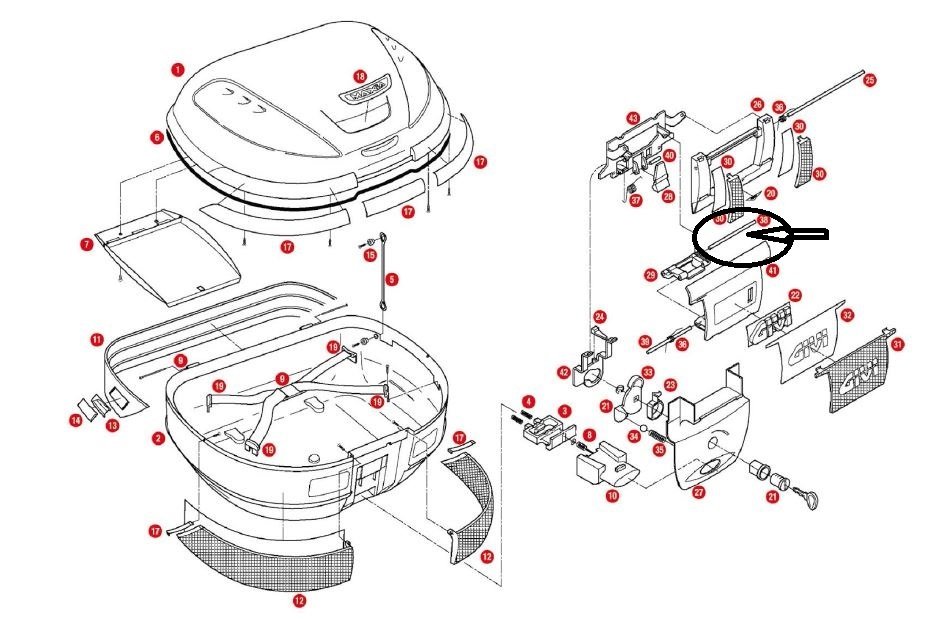 Givi Z721R Çanta Pimi 85mm