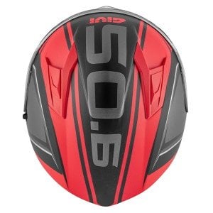 Givi Stoccarda Kask Blades Mat Siyah Kırmızı